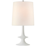 Lakmos Medium Table Lamp - Plaster White / Linen