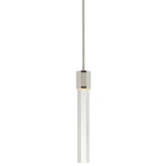 Fascio Pendant - Polished Nickel / Crystal