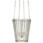 Cadence Chandelier - Polished Nickel / Antique Mirror