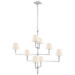 Jane Chandelier - Polished Nickel / Linen