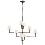 Jane Chandelier - Gun Metal / Linen