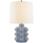 Vedra Table Lamp - Polar Blue Crackle / Linen