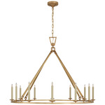 Darlana Ring Chandelier - Antique-Burnished Brass