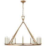 Darlana Ring Chandelier - Gilded Iron