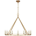 Darlana Ring Chandelier - Antique-Burnished Brass