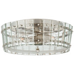 Cadence Ceiling Light - Polished Nickel / Antique Mirror