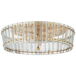 Cadence Ceiling Light - Hand Rubbed Antique Brass / Antique Mirror
