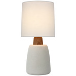 Aida Table Lamp - Porous White / Linen