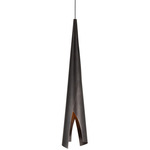 Piel Wrapped Pendant - Bronze