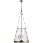 Reese Pendant - Polished Nickel / Clear