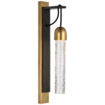 Reve Tube Wall Sconce - Bronze / Soft Brass / Clear