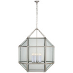 Morris Pendant - Polished Nickel / Clear