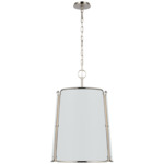 Hastings Pendant - Polished Nickel / White