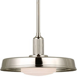 Ruhlmann Factory Pendant - Polished Nickel / White