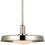 Ruhlmann Factory Pendant - Polished Nickel / White