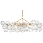 Talia Linear Chandelier - Gild / Clear