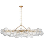 Talia Linear Chandelier - Gild / Clear