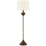 Alberto Floor Lamp - Antique Bronze Leaf / Linen