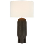 Chalon Table Lamp - Stained Black Metallic / Linen