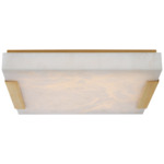 Covet Ceiling Light - Antique-Burnished Brass / Alabaster