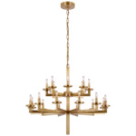 Liaison Chandelier - Antique-Burnished Brass