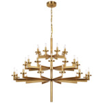 Liaison Chandelier - Antique-Burnished Brass