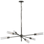 Casoria Radial Chandelier - Bronze / Clear