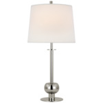 Comtesse Table Lamp - Polished Nickel / Linen