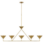 Orsay Linear Chandelier - Hand-Rubbed Antique Brass