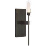 Overture Wall Sconce - Bronze / Clear