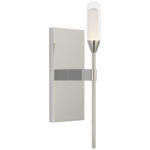 Overture Wall Sconce - Polished Nickel / Clear