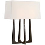 Scala Bedside Table Lamp - Aged Iron / Linen