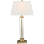 Wright Table Lamp - Gilded Iron / Linen