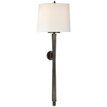 Edie Baluster Wall Sconce - Bronze / Linen