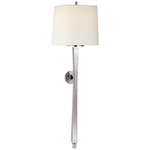 Edie Baluster Wall Sconce - Polished Nickel / Linen
