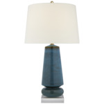 Parisienne Table Lamp - Oslo Blue / Linen