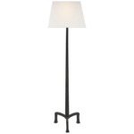 Strie Floor Lamp - Aged Iron / Linen