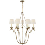 Belvedere Chandelier - Gilded Iron / Linen