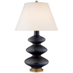 Smith Table Lamp - Mixed Blue Brown / Linen