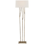 Aspen Floor Lamp - Gilded Iron / Linen