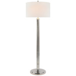 Longacre Floor Lamp - Polished Nickel / Linen