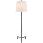 Parish Floor Lamp - Gilded Iron / Linen