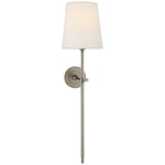 Bryant Tail Wall Sconce - Antique Nickel / Linen