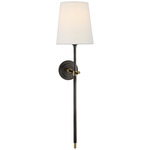 Bryant Tail Wall Sconce - Bronze / Hand-Rubbed Antique Brass / Linen