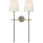 Bryant Tail Wall Sconce - Antique Nickel / Linen