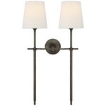 Bryant Tail Wall Sconce - Bronze / Linen