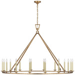 Darlana Ring Chandelier - Gilded Iron