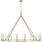 Darlana Ring Chandelier - Antique-Burnished Brass