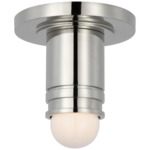 Top Hat Ceiling Light - Polished Nickel