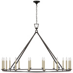 Darlana Ring Chandelier - Aged Iron